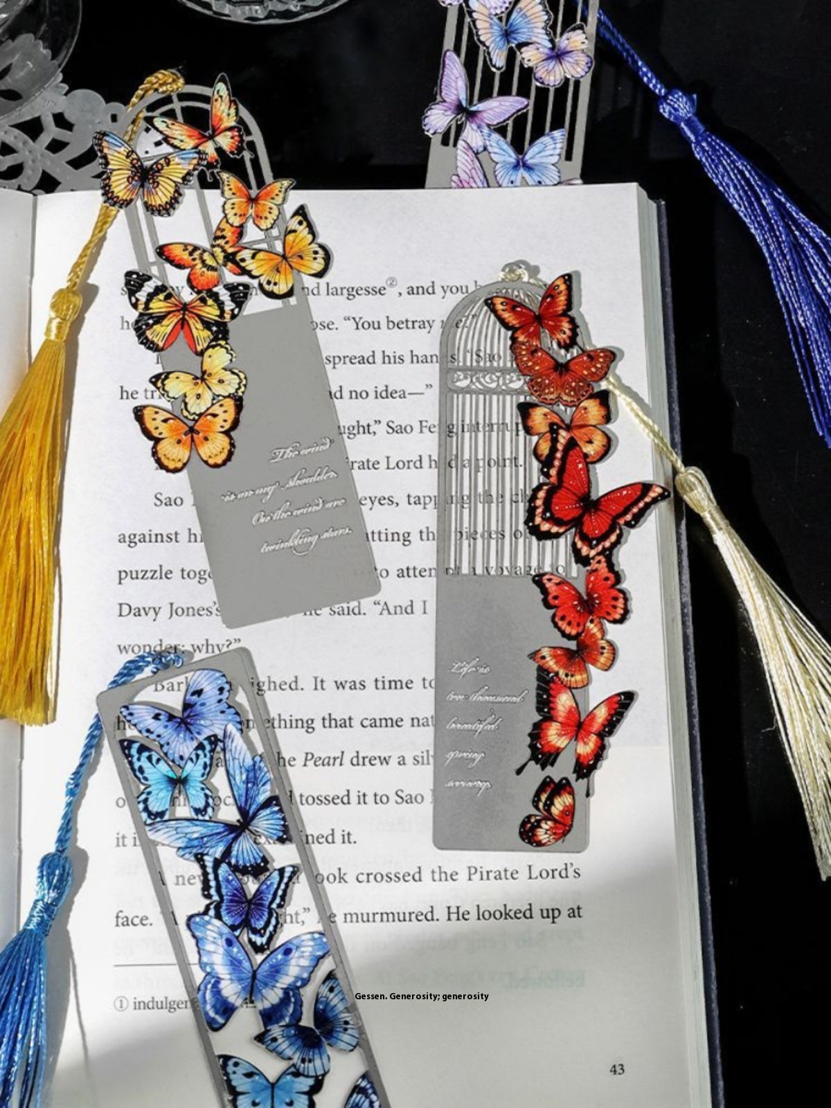 Marque-page Papillon Rétro en Métal