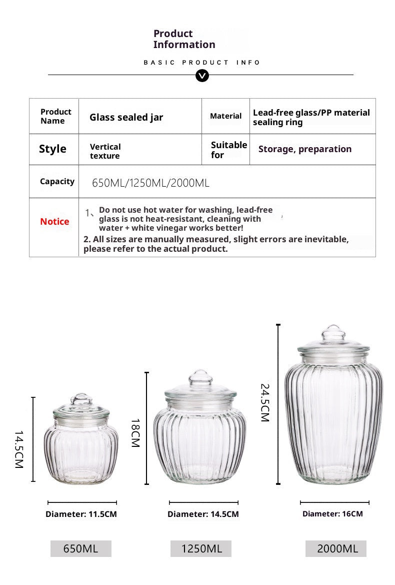 Grand Bocal Hermétique en Verre Épais – Esprit Maison de Campagne