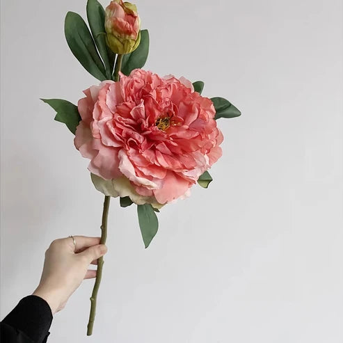 Lot de 5 Pivoines Artificielle en Soie