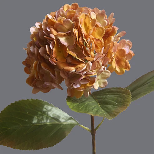 Lot de 5 Fleurs d'Hortensia en soie Style Rétro Anglais