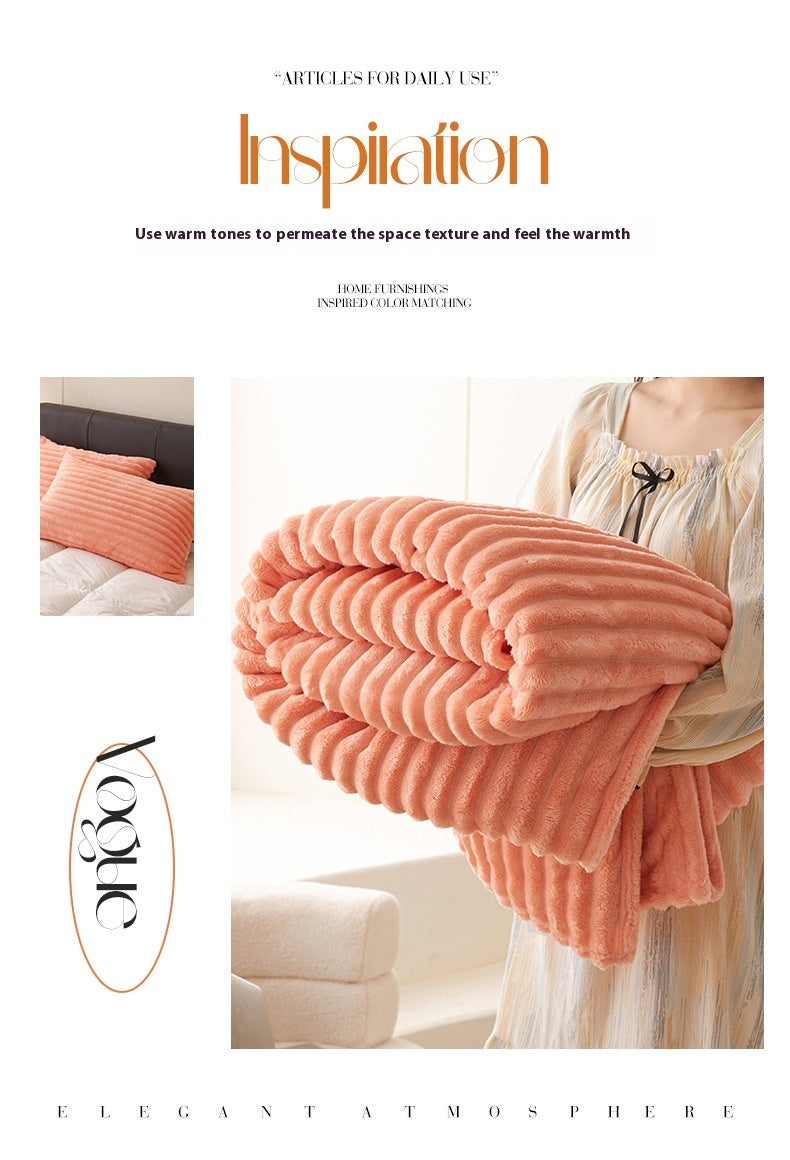 Cozy Velvet Throw with Fur Effect – Cottage Cocooning