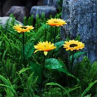 1-head LED Sunflower solar lamp