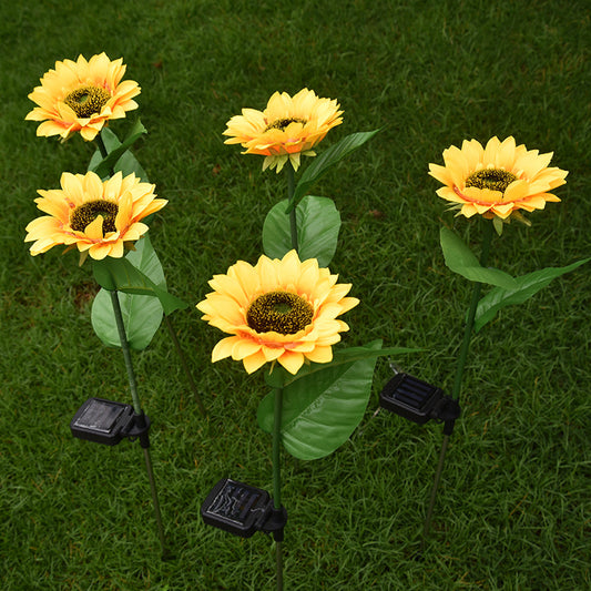 Lampe solaire Tournesol LED 1 tête