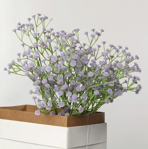 Lot de 20 Fleurs tiges étoilées artificielles style cottage – champêtre romantique
