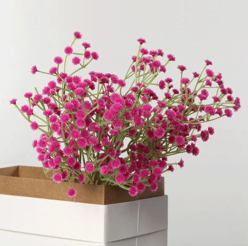 Lot de 20 Fleurs tiges étoilées artificielles style cottage – champêtre romantique