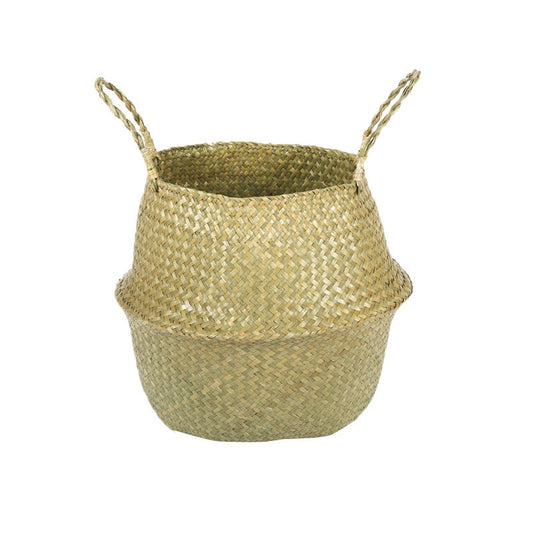 Panier de Rangement Pliable en Jonc de Mer Naturel